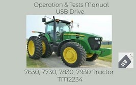 John Deere 7630 7730 7830 + 7930 Tractor Diagnostic Operation Test Manual TM2234 - £14.97 GBP+