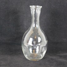 Clear Glass 1 Liter Decanter Carafe Etched Crown Eagle Propeller Made in France - £19.33 GBP