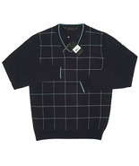 NEW Bobby Jones 1930 Sweater!  Navy With Windowpane  Wool &amp; Silk  Soft  ... - $68.37 CAD