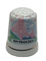 San Francisco Golden Gate Bridge Souvenir Collectors Porcelain Thimble - $8.47