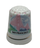 San Francisco Golden Gate Bridge Souvenir Collectors Porcelain Thimble - £6.67 GBP
