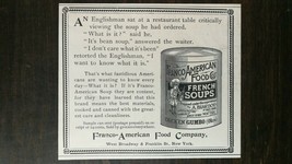 Vintage 1894 Franco American Food Company French Soups Original Ad 721 - $6.64