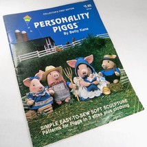 Personality Piggs by Betty Kane Vintage 1984 Stuffed Pig Patterns Booklet - £7.75 GBP