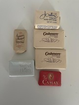 Lot of 6 Vintage Hotel Travel Size Mini Bar Soap Cashmere Camay Sweetheart - £7.58 GBP