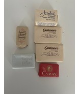 Lot of 6 Vintage Hotel Travel Size Mini Bar Soap Cashmere Camay Sweetheart - £7.46 GBP