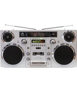 GPO Retro BRKLYN Brooklyn 80&#39;s Bluetooth Boombox Stereo - CD, Cass, FM, USB - £196.39 GBP