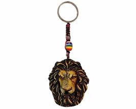 Gypsy Daze Smokes Lion Head Wildlife Animal 3D Figurine Keychain Multicolored Ma - £10.86 GBP