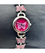 Bongo Butterfly Silver Tone Stainless Steel Women’s Watch Working New Ba... - $15.85 CAD