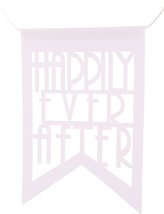 Long White &quot;Happily Ever After&quot; Garland Bunting - 800cm - $11.18