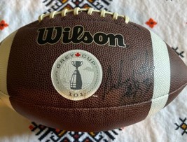 Wilson 101st Gey Taza Firmado Fútbol Cfl Andy Fantuz Saskatchewan Gana 45-23 - £123.60 GBP