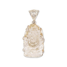 Starborn Carved Ganesh Quartz Pendant Necklace (22&quot;) - £151.11 GBP