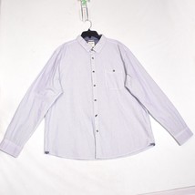 Cedar Wood State Button Up Shirt Mens 2XL Blue White Stripe Long Sleeve ... - $14.19