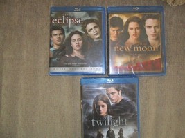 Lot Of 3  The Twilight Saga  ~ Twilight, Eclipse, New Moon ~ Blu-ray - NEW - £9.01 GBP