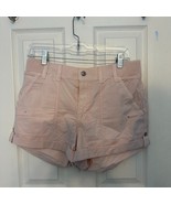 American Eagle Light Pink High Rise Cargo Shorts Size 8 - $365.29 MXN