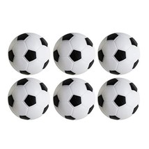 Table Soccer Foosballs Replacements Mini Black And White Soccer Balls (6 Pack) - £12.54 GBP
