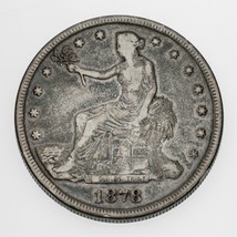 1878-S Argento Trade Dollaro IN Molto Buono VG Condizioni, Luce Grigio Colore - £170.13 GBP