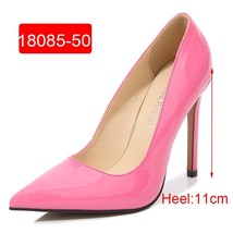 High Heel Pumps Women Stiletto Solid Casual Model OL Shoes Fairy Style Sexy Bran - £37.92 GBP