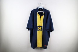 Vintage 90s Nike Mens 2XL Fab 5 University of Michigan Basketball Warm Up Shirt - £79.35 GBP