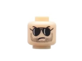 SLK Head Male with Sun Glasses Head DIY Custom Lego Figures Minifigure Toy Gift - £5.09 GBP