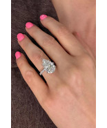 Lab Grown Big Diamond 6.30 Cts Pear Cut F/VS1 Diamond 14k Gold Engagemen... - $88,805.46 MXN