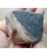 Natural Multi Layered Black Gray MINERAL Rough Stone Rock Netanya Beach - £1.96 GBP