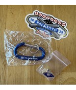 2025 Shot Show Las Vegas Gold &amp; Blue Colt Lapel Pin, Blue Carabiner Seal... - $32.58 CAD