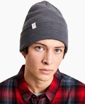 Sun + Stone Men&#39;s Tall Solid Beanie in Grey-O/S - $12.99