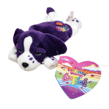 New Vintage 1998 Lisa Frank Violet Puppy Dog B EAN Ie Stuffed Animal Plush Toy Tag - $56.05