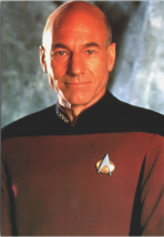 Captain Jean-Luc Picard Star Trek TNG The Next Generation Postcard - £4.30 GBP