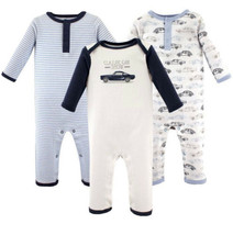 Hudson Baby Union Suits/Coveralls, 3-Pack, Antique Cars 0-3 Months Bodysuit - £12.62 GBP