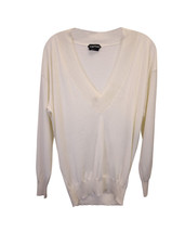 Rejected Tom Ford Fine V-Neck Sweater In Cashmere Women Beige M - $282.15