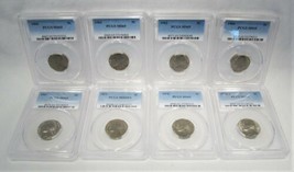 GEM Jefferson Nickel Lot of 8 Coins All PCGS AJ722 - $115.04