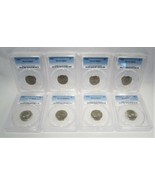 GEM Jefferson Nickel Lot of 8 Coins All PCGS AJ722 - $115.04