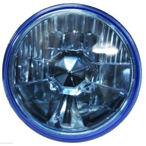 5-3/4&quot; 12V Motorcycle Halogen Headlight Headlamp Crystal Clear Blue Bulb... - $24.95
