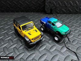 2x MAISTO &amp; KINSMART 2019 Ford Ranger 2018 Jeep Wrangler 1:40 1:34 SCALE... - $24.74