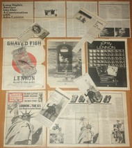 JOHN LENNON 1975 Original UK newspaper clippings LP Advert Interview Bea... - £19.60 GBP