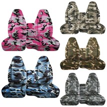 Front set 60-40 seat and console covers Fits CHEVY S10 truck 94-04  Camouflage - £76.05 GBP