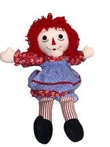 Vintage Raggedy Ann 25&quot; Homemade Kit Removable Blue And Red Dress Rare Version - $24.75