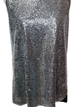 Silver Sequin Tank Top Guanyy XL Glitter Party Club Dance Disco Rave Hol... - $19.68