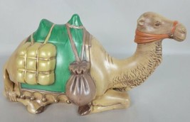 Vintage Holland Mold Nativity Ceramic Sitting Camel Replacement Hand Painted 5&quot; - £23.73 GBP