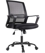 Smugdesk Ergonomic Mid Back Breathable Mesh Swivel Desk Chair With, Black - $1,593.12 MXN