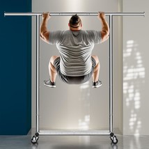 Frylr Rolling Clothes-Rack Heavy Duty - Portable Metal Garment Rack With... - $103.99