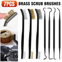 Stainless Steel Nylon Brass Scrub Brushes Metal Remover Mini Wire Brush ... - $9.58 CAD