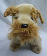 TY Beanie Buddies TAN SCHNAUZER TERRIER DOG 12&quot; Plush Stuffed Animal TOY... - £15.65 GBP