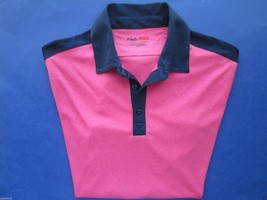 Fila Athletic Fit Short Sleeve Sport Men’S Polo T-Shirt Sprkln Cos S Msrp $45 - £13.54 GBP
