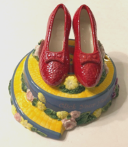 Vintage 90s Wizard Oz Ruby Slippers Bank Lyonco Judy Garland Yellow Bric... - £42.89 GBP