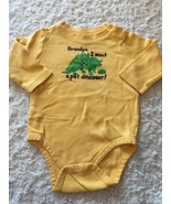 Circo Boys Yellow GRANDPA I WANT A PET DINOSAUR Long Sleeve One Piece 9 ... - £2.31 GBP