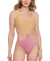 $40 Salt + Cove Womens Juniors Precious One-Piece Monokini Swimsuit Pink Small - £24.12 GBP