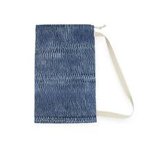 Indigo blue jean Denim Design Pattern Style - Laundry Bag - $34.45+