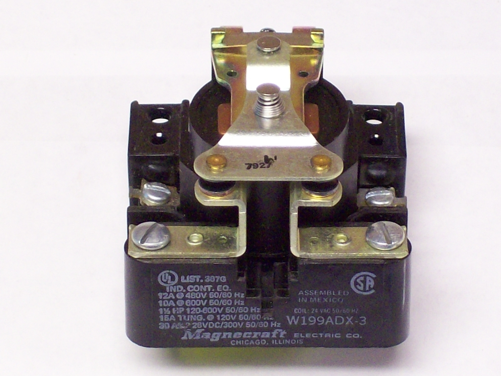 w199adx-3 spst no-dm 24vac relay 15a tung @ 120v, 30a 28vdc/300v, 12a@48... - $37.00